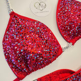 Red ab Scatter Competition Bikini