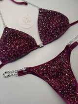 Velvet diamond magenta Competition Bikini