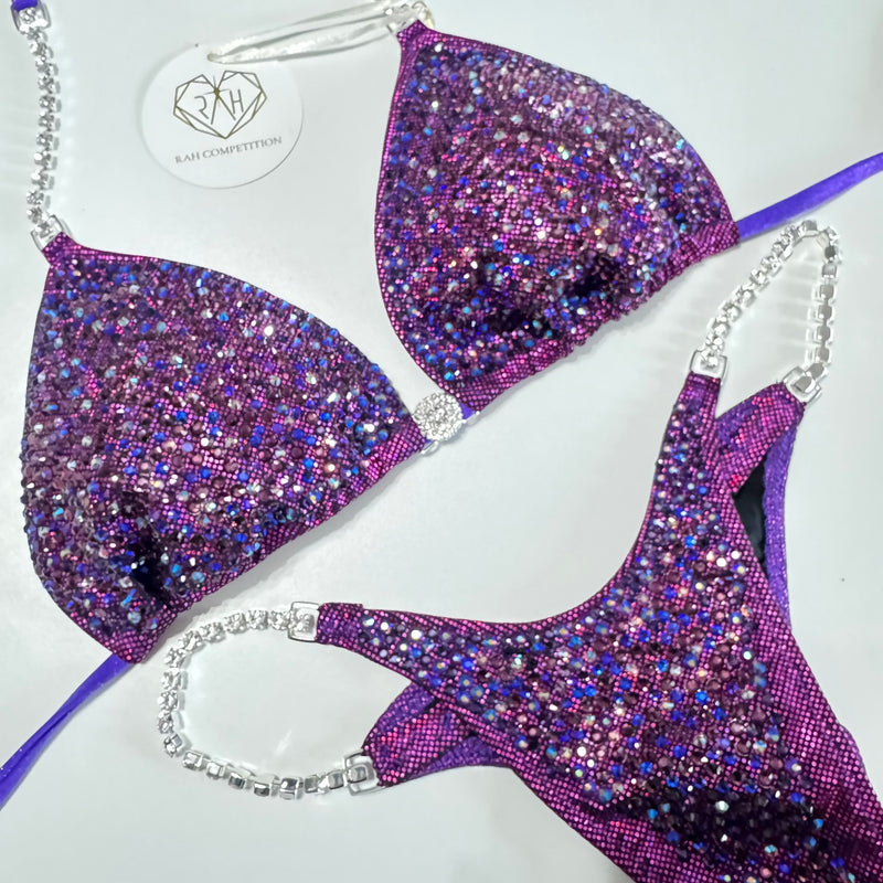 Purple Rain Scatter Competition Bikini