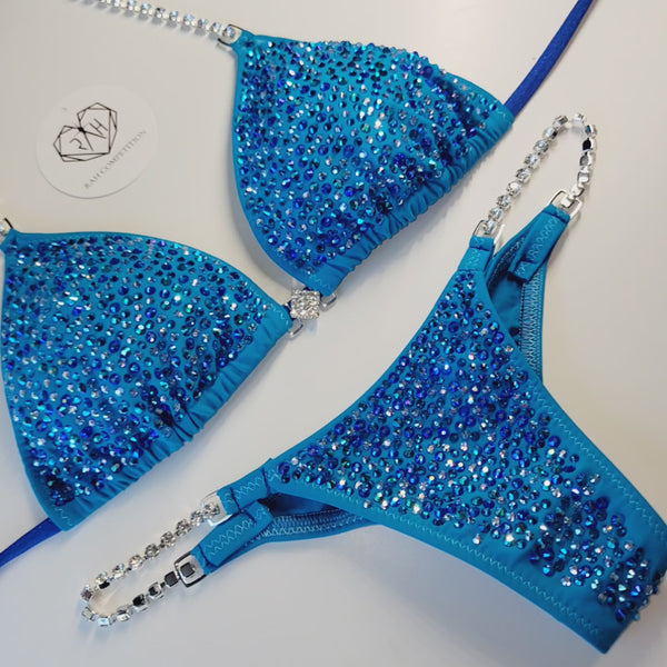 Iced aqua Competition Bikini