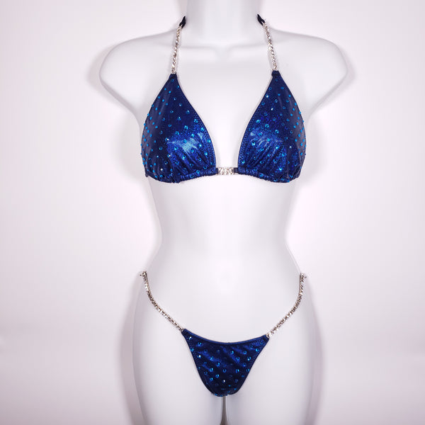 Blue Elite Competition Bikini