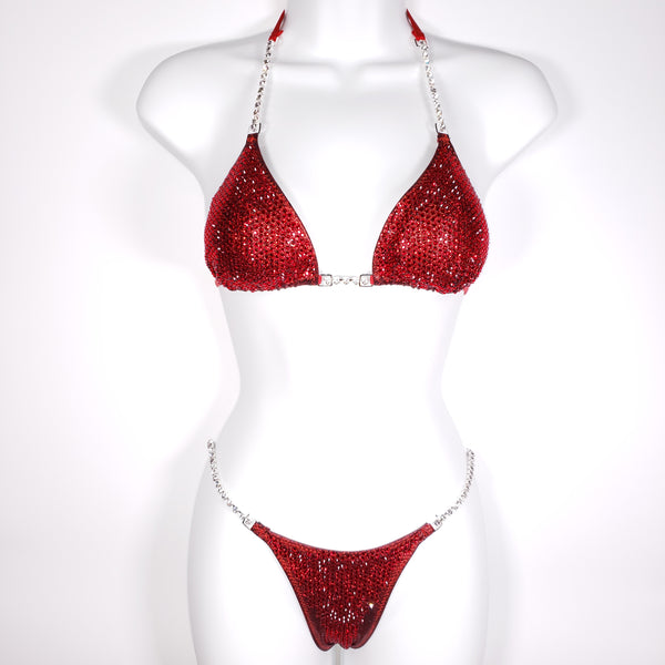 Red Diamond Competition Bikini