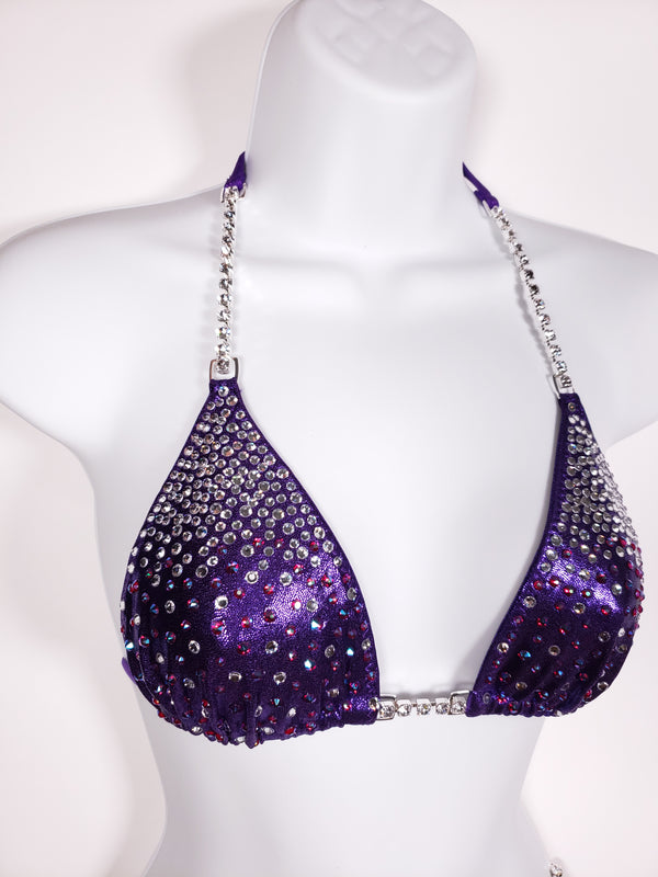 Purple Sparkle Competition Bikini